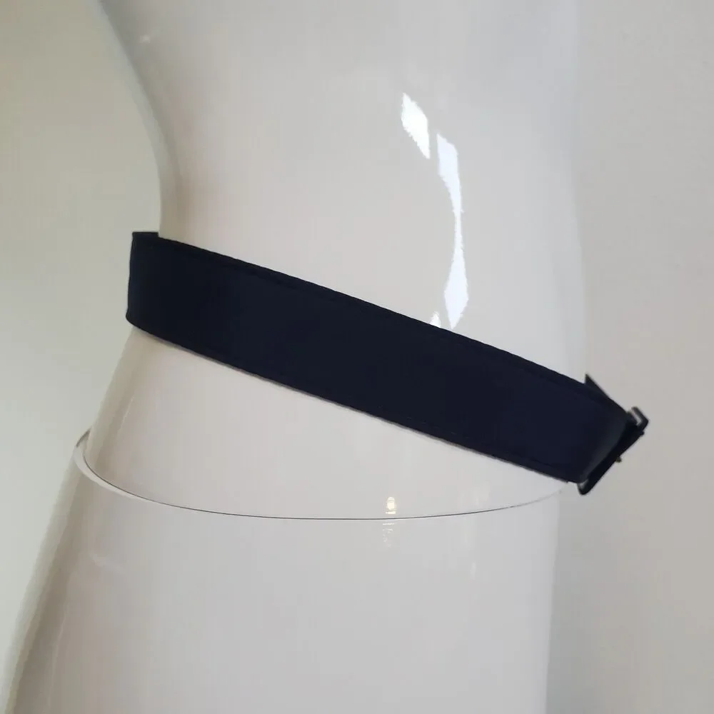 Vintage 80s Navy Cloth Belt